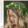 Light Up Flower Headband Crown Green Led Leaf Wreath Crowns Wedding Fairy Garland Crown Fern Headpiece for Women