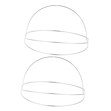 2pcs Four Layer Headband Headband Crown Making Frame Diy Crown Charm Simple Tiara Frame Tiara Diy Frame Hair Wear Diy Base Crown Base Decor Headdress Supply Headdress Accessory