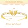 Gold Butterfly Headband Rhinestone Wedding Pearl Hairband Metal Flower Goddess Crown Headwear for Women