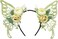MOSTORY Renaissance Fairy Wings Headband - Flower Crown with Wings Elf Butterfly Headpiece for Renfaire Cosplay Halloween