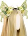 MOSTORY Renaissance Fairy Wings Headband - Flower Crown with Wings Elf Butterfly Headpiece for Renfaire Cosplay Halloween