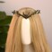 MOSTORY Handmade Moon Elf Crown - Elven Circlet Woodland Forest Headpiece Fairy Goddess Tiara Medieval Queen Accessory for Women Girls Halloween Cosplay Renaissance Accessory Green