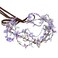 MOSTORY Handmade Purple Woodland Fairy Headpiece - Elf Crown Forest Antler Circlet Silver Branch Wreath with Rhinestone for Princess Party Renaissance Faire Halloween Prom Cosplay