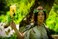 MOSTORY Green Woodland Antler Crown - Handmade Floral Fairy Headpiece Forest Elf Tiara Leaf Elven Circlet for Women Renaissance Renfaire Cosplay Photo Shoot Halloween Accessory