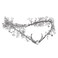 MOSTORY Silver Flower Moon Crown - Handmade Forest Fairy Headpiece Woodland Headband Floral Elven Tiara for Princess Renfaire Renaissance Halloween Party Wedding Cosplay