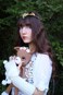 MOSTORY Handmade Moon Elf Crown - Fairy Flower Headpiece Woodland Crown Elven Circlet for Women Girls Renaissance Halloween Cosplay Photo Shoot