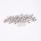 YERTTER Wedding Bridal Crystal Hair Side Comb Wedding Crystal Opal Hair Pieces Brides Head Pieces for Bride Bridesmaid Flower Girl Prom Birthday Party (Silver)