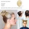 Hair Bun Maker Set, 12 Pcs Crown Shapers for Kids Girls Women, Donut Tool for Short and Thin Hair (Size S/ 2.3 Inch, Beige)