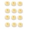 Hair Bun Maker Set, 12 Pcs Crown Shapers for Kids Girls Women, Donut Tool for Short and Thin Hair (Size S/ 2.3 Inch, Beige)