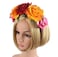 Rose Flower Crown Headband Mexican Flower Crown Headpiece Floral Hair Accessories Hair Garland for Wedding Birthday Halloween Party Costume Headwear