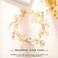 Jakawin Bride Pearl Wedding Hair Vine Rhinestone Hair Piece Crystal Bridal Hair Accessories for Women HV192 (3 Gold)