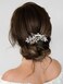 SWEETV Bride Silver Wedding Comb with Crystal Rhinestone Bridal Sparkly Gem Piece for Women and Girls