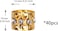 40 Pcs Golden Dreadlocks Beads Rhinestone Hair Rings Aluminum Adjustable Metal Hair Cuffs Beads Rings for Braids Hair Clip Decoration