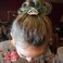 Honbay 4PCS Mini Crystal Rhinestone Crown Hair Comb Princess Tiara Comb, 1.7x1.5x0.9inch