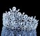 Queen Austrian White Clear Crystal Rhinestone Tiara Hair Combs Crown Veil Headband Headpiece Jewelry Costume Theater Birthday Party Prom Princess Silver T1900