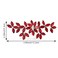 Red Wedding Crystal Hair Comb Elegant Bridal Wedding Hair Piece Teardrop Crystal Rhinestone Hair Accessories for Women Prom Party Photography