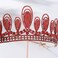 S SNUOY Gold Crowns for Women Red Rhinestone Tiaras and Crowns for Women Waterdrop Party Headpiece for Halloween Costume Metal Headband