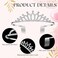 24 Pcs Crystal Tiara Headbands for Women Princess Headband Silver Crown with Combs Tiaras and Crowns for Pageant Bridal Prom Party