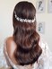 SWEETV Silver Rhinestone Wedding Headband Tiara Crystal Headpiece Bridal Hair Accessories for Bride Women