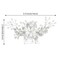 Silver Flower Bridal Hair Comb Pearl Crystal Rhinestone Bride Wedding Hair Pieces Decorative Flower Bride Hair Jewelry Accessories for Women and Girls