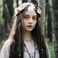 Vivivalue Floral Crown Flower Garland Headband Floral Headpiece Halo Wedding Party Photos
