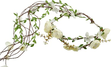 Vivivalue Floral Crown Flower Garland Headband Floral Headpiece Halo Wedding Party Photos