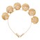 Teensery 1 Pack Seashell Crown Faux Pearl Embellishment Headband Hair Hoop for Headpiece Girls Women Bridal Party Wedding, Gold