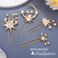 Kilshye Star Bride Wedding Hair Pins Gold Moon Bridal Hair Pieces Pearl Hair Accessories for Women and Girls (Pack of 4)