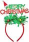 Merry Christmas Headbands Christmas Hat Hair Band Xmas Headdress, Snow White Headbands Xmas Hair Hoop Red Green Head Bopper, Santa Headpieces Princess Headwear For Women Girls