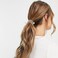 Brinie Hair Ties White Elastic Hair Scrunchies Crystal Hair Bands Bead Ponytail Holders Hair Accessories for Women and Girls (Pack of 3)