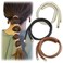 3 PCS Leather Spiral Lock Bendable Wire Hair Tie Wrap Band Ponytail Holder Accessory Free eBook