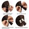 AUEAR, Brushed Metal Expandable Hair Cuff Ponytail Holder Elastic Tie for Women Girls Rings Set (4 Pack, Style 1)