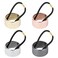 AUEAR, Brushed Metal Expandable Hair Cuff Ponytail Holder Elastic Tie for Women Girls Rings Set (4 Pack, Style 1)