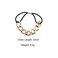 10 Pcs Modern Gold Chain Hair Tie with Dubble strands Elastic Hair Accessories Hair Ropes Fashion Headbands Ponytail Holders Hair Rings Hairband for Girl Lady Color Random (Silver)