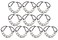 10 Pcs Modern Gold Chain Hair Tie with Dubble strands Elastic Hair Accessories Hair Ropes Fashion Headbands Ponytail Holders Hair Rings Hairband for Girl Lady Color Random (Silver)