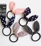 Ruihfas 12Pcs Lovely Rabbit Ear Bow Hair Bands Scrunchies Elastic Bow Hair Ties Ropes Hairband Headband Ponytail Holders