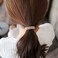 Ruihfas Ponytail Holder Stretchy Elastic Hair Tie Sparkling Crystal Rhinestone Hair Band Headband Hair Accessories for Women, 1Pcs (Gold Tone Black)