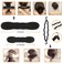 40 Pcs DIY Hair Braiding and Modelling Tool Kit - Number-one Fashion Accessories with Spiral Hair Styling Tools for Girls and Women