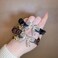 Ruihfas 2Pcs Korean Fashion Women Girls Pearls Bow Scrunchies Hair Ties Elastic Hair Bands Rings Ropes Ponytail Holder