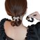 Ruihfas 2Pcs Korean Fashion Women Girls Pearls Bow Scrunchies Hair Ties Elastic Hair Bands Rings Ropes Ponytail Holder
