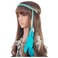 Boho Feather Headband Hippie Indian Leaf Hair Bands Tassel Bohemian Hair Hoops Hairband Headpiece Women Halloween Christmas Baby Shower Wedding Birthday Cosplay Dress Up Party Accessories Blue