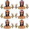 WLBON Hawaiian Headband Wristbands Hawaii Tropical Luau Women Leaf Flower Headpiece Hairband Hair Bands Bracelets Beach Summer Wedding Holiday Festival Birthday Dress Up Party Decorations Supplies
