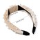 yueton Women Faux Pearl Headbands Twisted Cross Knot Velvet Headbands Elegant Bling Hair Band Hairpins Headwear Barrette Styling Tools Accessories Creamy White