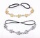 yueton 2pcs Gold and Silver Pearl Flower Elastic Headband Hair Band Women Hair Jewelry Accessories