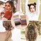 48 PCS Bohemian Style Hair Bands, Elastic No-Damage Hair Ties for Women, Cute Ponytail Holders and Bracelets for Thick, Thin, Long, and Curly Hair - Multicolor