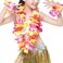Hawaiian Leis Headband Wristbands Plumeria Hair Clips Tropical Luau Necklace Headpiece Bracelets Flower Barrettes Hair Bands Women Wedding Summer Beach Birthday Dress Up Party Decorations Supplies