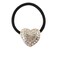 LOVEF Heart Shape Pearl Rhinestone Hair Rope Jewelry Hair Accessories Scrunchy Elastic Hair Ropes-4 Pcs