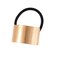 LOVEF 4 Pieces Alloy Metal Punk Circle Hair Cuff Ponytail Holder Elastic Hair Ties