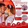 berbo Heart Headbands Glittering Red Heart Headbands Hair Band Valentine's Day Hair Accessories for Women Girls Adding Sweetness to Your Loved One - 1Pcs Pink