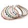 Ruihfas 6Pcs Crystal Rhinestone Headbands Shiny Beaded Hairband Bling Bling Hair Bands Hair Accessories Hair Decoration for Women Girls